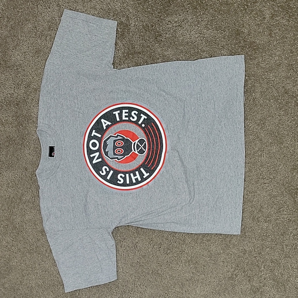 Vintage XGAMES THIS IS NOT TEST GAS MASK 90s USA MADE XL